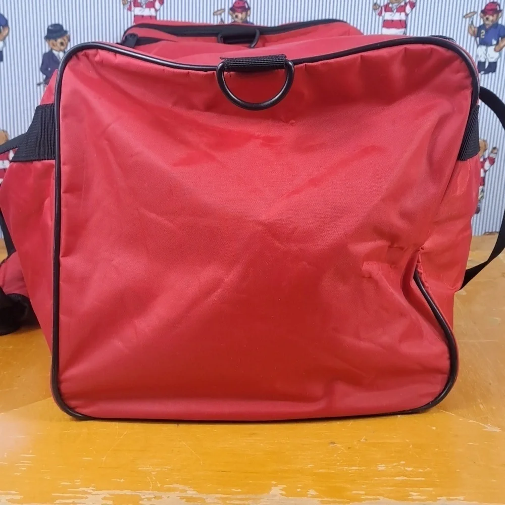 Adidas Georgia Bulldogs logo nylon 2 pocket gym duffle travel over the bag